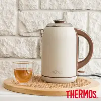 在飛比找博客來優惠-【THERMOS膳魔師】不鏽鋼電熱水壺1700ml(EHAT