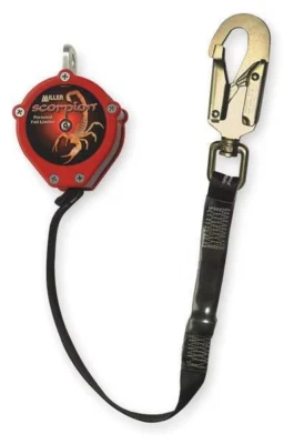 Miller Scorpion PFL-15-Z7/9FT Personal Fall Limiter PFL Safety Lifeline Lanyard