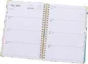 TEMPNAP Flower Pattern Monthly Planner with Bookmarks Daily Schedule Notepad for Appointments Study Work Stylish Organizer with Vibrant Designs and Thick