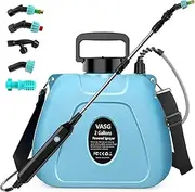 Battery Powered Garden Sprayer 2 Gallon, Electric Backpack Sprayer, Weed Yard Lawn Sprayer with 5 Mist Nozzles & Retractable Wand & Adjustable Strap for Lawn, Garden, Yard