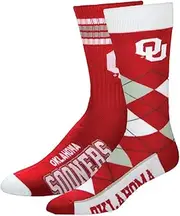 For Bare Feet NCAA 2-Pack Socks, 4 Stripe Deuce & Argyle Lineup