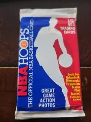 1989-90 NBA HOOPS WAX SEALED PACK Dominique Wilkins On Front Atlanta