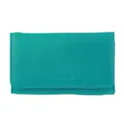 Pierre Cardin Leather Ladies Tri-Fold Wallet Womens Wallet - Turquoise