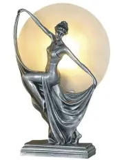 [G&G Bros] Boelyn Art Deco Table Lamp Pewter