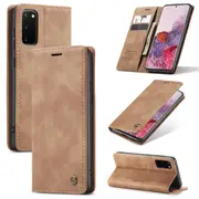 CaseMe Samsung Galaxy S20 Classic Folio Leather Case Cover S20 G981 [Brown]