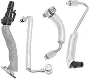 AUROLYNNE 4pcs Turbocharger Line Replacement Turbo Oil Return Drain & Oil Feed Pipe Kit Fit for Cruze rax Buick Encore 1.4L Replace 667-520 55567067 5801751 25198546, 55569840