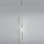 LED Modern Pendant Light Hanging Lamp Creative Spiral Chandelier 20W(White)