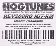 HogTunes Speaker/Rev200 Rm Fltr Part Number - 44050376
