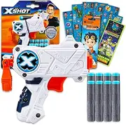 X-Shot Micro Foam Bullets Set for Kids - Toy Gun Ammo Bundle with X-Shot Micro Blaster Foam Bullets Plus Stickers and More (Toy Foam Ammunition)