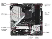 Asrock B550MPRO4 B550m Pro4 Socket Am4/ Amd B550/ Ddr4/ Quad Crossfirex/