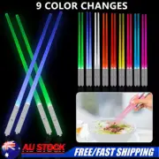 Reusable Glowing Chopsticks LED Light Up Saber Chop Sticks Lightup Decoration AU