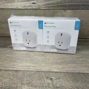 Fox&Summit Indoor Plug, WiFi Enabled Remote Control Smart Outlet ⚠️SET OF 2⚠️