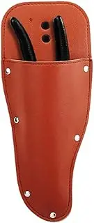 Leather Sheath Tools - Scissor Belt Holder,Protective Leather Case, PU Leather Pruner Sheath, Gardening Scissors Case, Scissors Tool Holsters with Lock Button