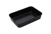 Mastercraft Pro Vitreous 40x28cm Enamel Rectangle Roasting Pan Baking Tray Black