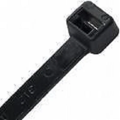 (1,000) 4" inch BLACK WIRE TIE CABLE ZIP TIES 18 LB S