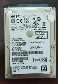 在飛比找露天拍賣優惠-HGST 2.5" 1T HTS721010A9E630 良