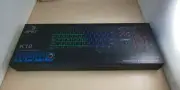 NPET gaming keyboard LED backlight 7 colors waterproof usb 26 key anti collision
