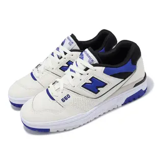 New Balance 休閒鞋 550 男鞋 女鞋 藍 白 復古 皮革 低筒 NB 紐巴倫 BB550VTA-D