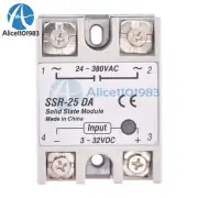 1-10PCS SSR-25DA Solid State Relay Module 25A 3V-32V DC Input 24V-380VAC Output
