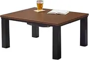 Hagiwara Kotatsu Kotatsu Table Low Table Casual Single Person Design Rectangle Small Size Depth 60 Width 75 Walnut Brown KOT-7312-7560WN