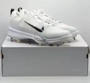 Nike Force Zoom Trout 9 Pro Baseball Cleats White FB2907-100 Men's Size 13