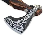 GLADIUS CRAFTS | Exquisite Handmade Viking Axe - Ideal for Collectors & Enthusiasts | Authentic, Artisan-Crafted | Medieval Styled Axe with Durable and Robust High Carbon Steel (GC-AX05)