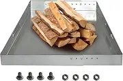 Fireplace Tray - Steel Grate Ash Ember Holder with Screw Pack | Rust-Resistant Home Fire Place Accessories, Adjustable Collection Tool for Home Use