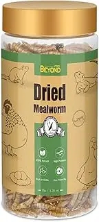 Dried Mealworms - Premium High-Protein Feed for Chickens, Ducks, Birds, Reptiles, Fish, Hamster, Turtles and More 1 Bottle (35g/ 1.23oz)