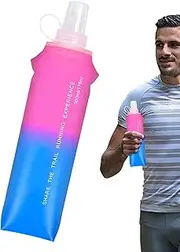 Bottle Water Soft Bottle, Bottle Fresh Water, Folding Bottle Soft Bottle 500ml - Hiking Equipment, Portable Container Easy Open Cover, Adapt to Backpacks