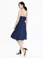 NWT Banana Republic Strappy Crossback Dress, Blue SIZE S #176802 T1222