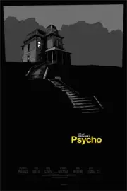 Psycho Bates House (Variant) by CranioDsgn 5/50 Screen Print Movie Art Poster