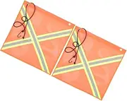 BESPORTBLE 18x18in Safety Flag Double-sided Reflectivity Truck Trailer Car End Visibility Flag