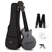 Soprano Ukulele 21 Inch Carbon Fiber Travel Ukelele Nova U Mini 21 inch Black