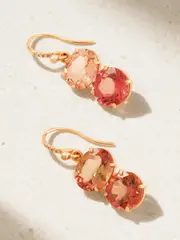 [Irene Neuwirth] Irene Neuwirth - Gemmy Gem 18-karat Rose Gold, Tourmaline And Diamond Earrings - Orange - One size One size Orange