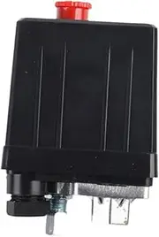 TENOL Air Compressor Pressure Switch Central Pneumatic Accessory Single Hole Switch Controller Replaces Assembly 90-120PSI 220V, Argent Bolt