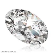 2.02ct I-SI1 Ideal Cut Oval Shape AGI 100% Genuine Diamond 10.76x7.05x4.03mm