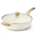 SENSARTE Ceramic Nonstick Frying Pan Skillet with Lid 12 Inch Large Deep Fryi...