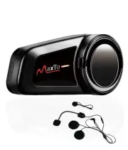 Maxto Motorcycle Bluetooth Headset, M2 Group Motorbike Helmet Communication S...