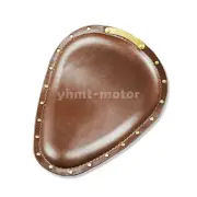Studs Front Solo Seat Cover Cafe Racer Fit For Sportster XL1200 Bobber Brown