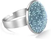 [FVQL] Ring for Women Girls, snowflakes and dot pattern