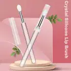 Portable Lip Gloss Applicator Multifunctional Silicone Lip Brushes with Dust Cio