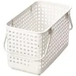 日本LIKE-IT｜[窄款]隙縫型多功能可堆疊收納籃 洗衣籃 M(單個) 白色