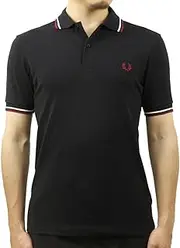 [Fred Perry] Twin Tipped Polo, Navy Snow White, L