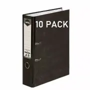 10 Pack - Marbig Lever Arch File Folder Binder Foolscap Mottle Filing Box Bulk