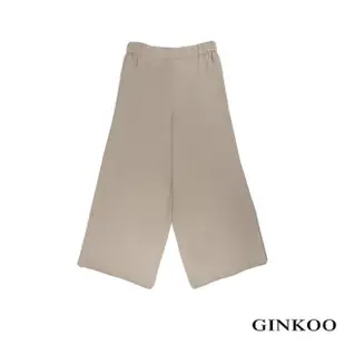 【GINKOO 俊克】腰鬆緊寬褲