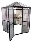 Pet Cage Mesh Door Entry Aluminium light weight White or Black Large Bird Aviary