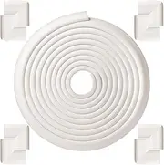 Mr. Pen- Roving Cove Slim-Fit Corner Edge Protector for Baby Proofing (Small 15ft Edge 4 Corners), Furniture Safety Bumper Guard, Soft NBR Rubber Foam, White Color, 18 feet Pack