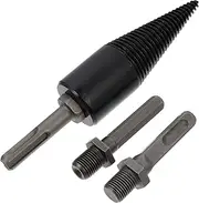 GALPADA 1 Set Log Splitter Drill Bit Drill Bits Handles for Firewood Splitting for Home Farm Camping Hiking Easy to Install