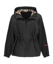 drawstring windproof jacket UK12,UK14,UK16 black