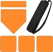 Softball Bases, Baseball Base Set with Pitching for Practice | Training Equipment Rubber Waterproof Sports Accessories for Youth Kids Adults